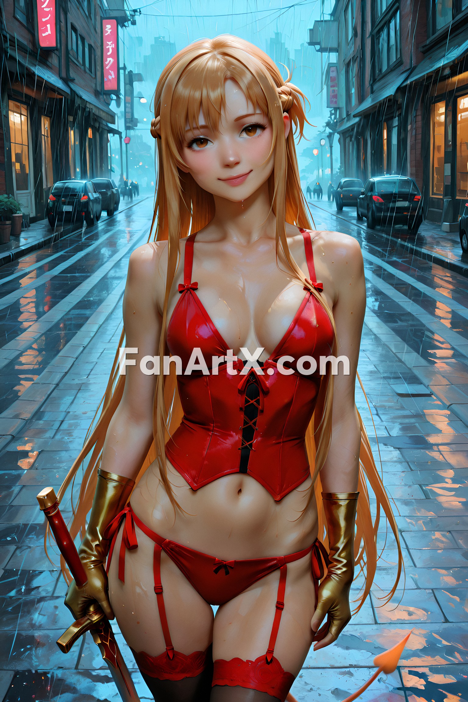 Sao Asuna Yuuki Fanart - Sword Art Online character 6104244